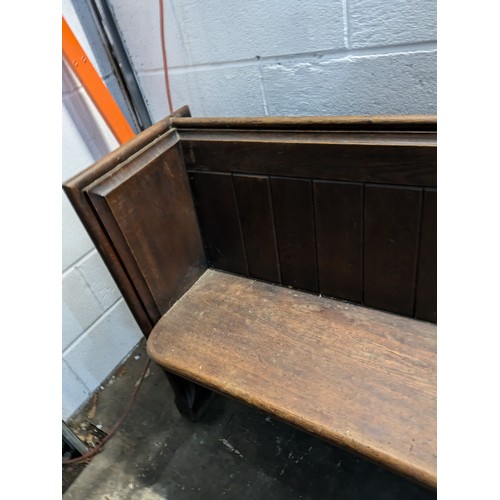 139 - A Large Antique Church Pew/Train Station Bench