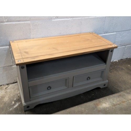 103 - A Small 1 Draw Side Cabinet - Painted Grey