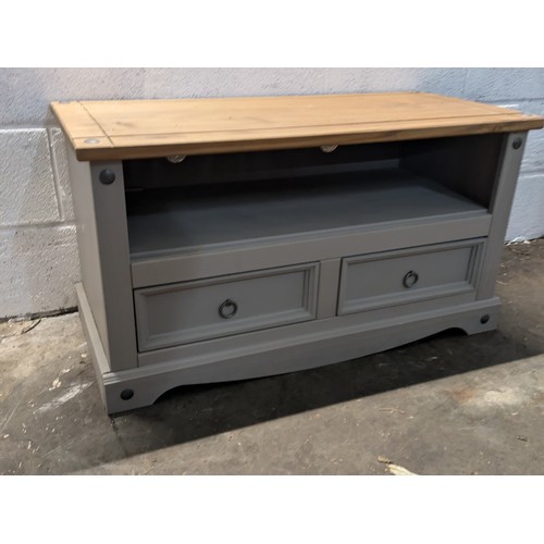 103 - A Small 1 Draw Side Cabinet - Painted Grey