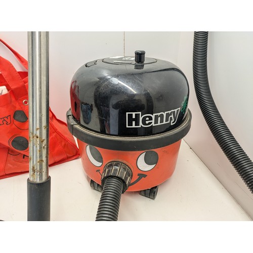 273 - A Henry Hoover And A Selection Of Accessories- Working