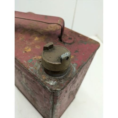 183 - A Vintage Valor Petrol Can With Brass Lid