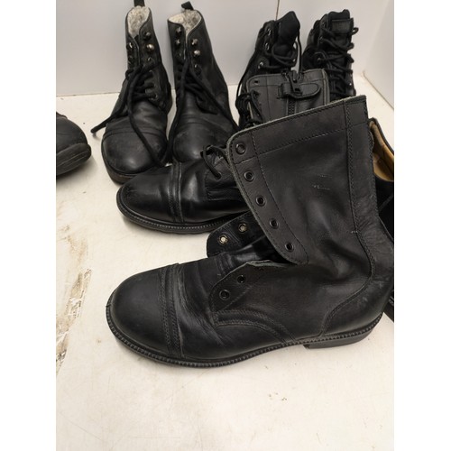 457 - Job Lot 5X Pairs Safety Boots & Shoes Including Pair Of Jolly Firefighter Boots Size 12