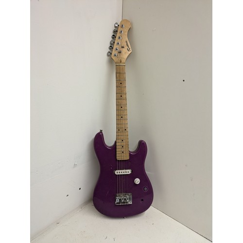 547 - A Purple Rockburn Electric Guitar