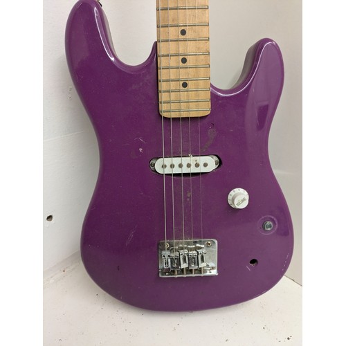 547 - A Purple Rockburn Electric Guitar