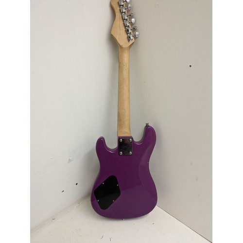 547 - A Purple Rockburn Electric Guitar