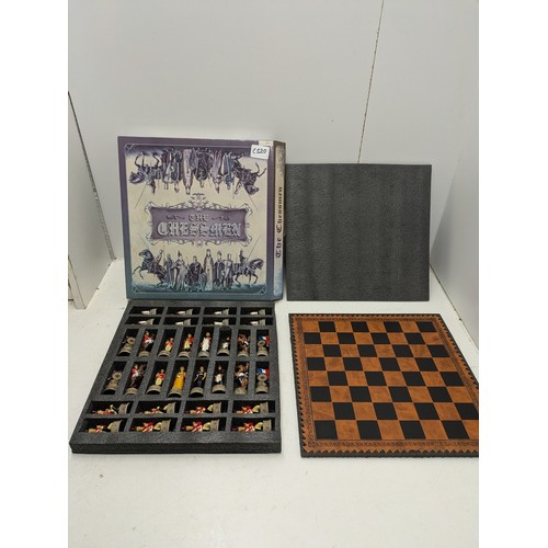 486 - A Chess Board With A Set Of The Chessmen Pieces