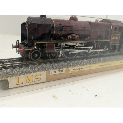 481 - Lms Crimson Duke Of Sutherland Hornby Model Train On Plaque