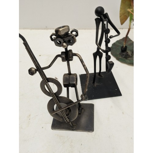 468 - A Selection Of Metalwork Figures