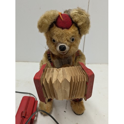 163 - A Rare 1950S Bruno Accordion Playing Bear