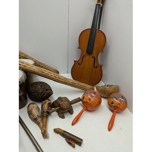 501 - A Large Selection Of Various Wood Instruments