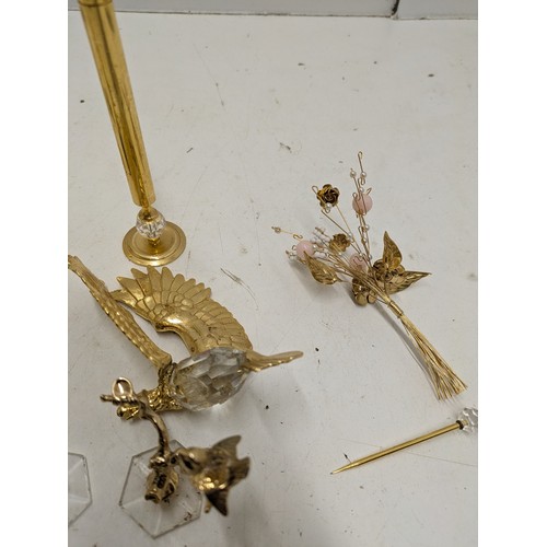 529 - A Selection Of Gold Gilt Items