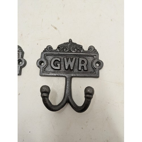 530 - A Pair Of Gwr Coat Hangers