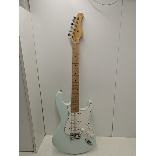 604 - A Blue full size Electric Guitar