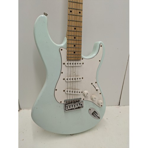 604 - A Blue full size Electric Guitar