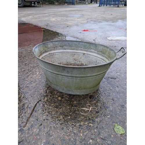 40 - A Galvanized Bucket And Watering Can