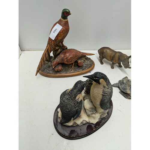 1065 - A Selection of Resin Animal Figures