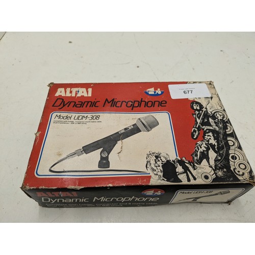 677 - A Boxed Altai ALTA1 Dynamic Microphone Model UDM308