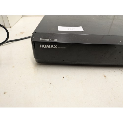 641 - Humax model Hdr-Fox T2 HDMI Freeview Recorder