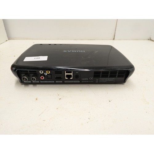 663 - Humax Freeview Recorder Box Model 91-00759 500gb