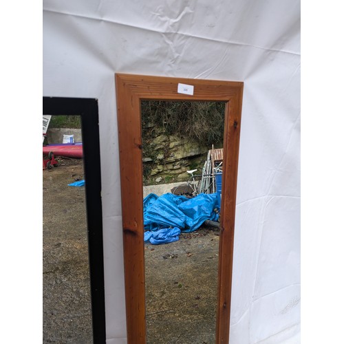 229 - A Pair of Wood Framed Mirrors