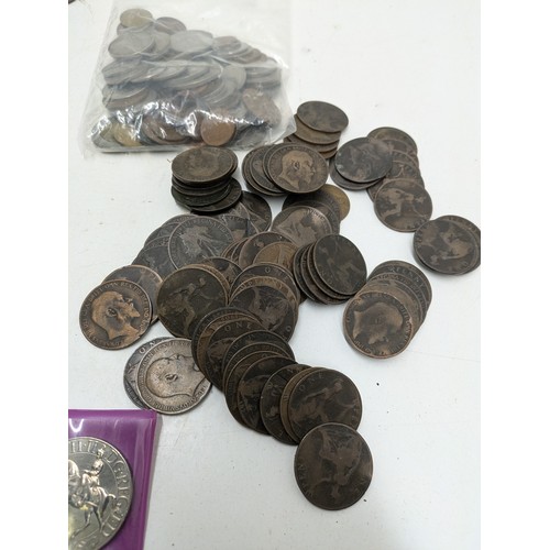 432 - A Large Selection Of Coins, including Pre-Decimal Pennies Dating To the Mid 1850's, and Five Pound C... 