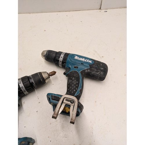 830 - A Pair of Makita Cordless Combi Drills, DHP453