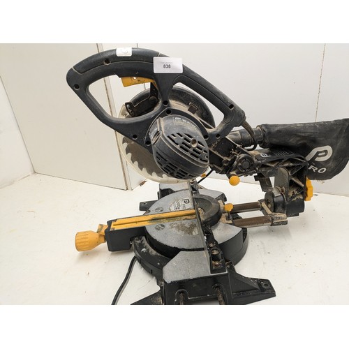 838 - A Parkside Pro 200 Watt Table Mitre Saw