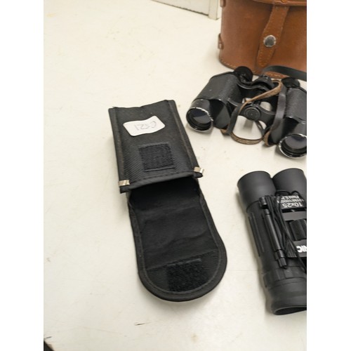 1097 - A Set of 4 Various Binoculars In Cases Including Miranda