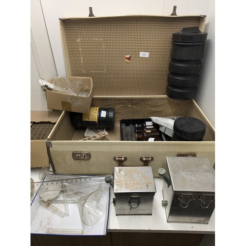 1094 - A Selection of Photography Film Processing Equipment including Pyrex Tubes and Canisters