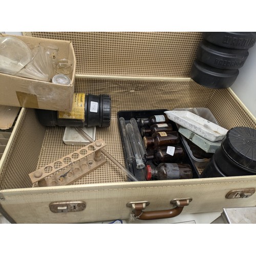 1094 - A Selection of Photography Film Processing Equipment including Pyrex Tubes and Canisters