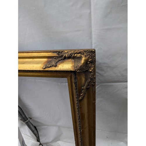 422 - A Large Ornate Gold Picture Frame