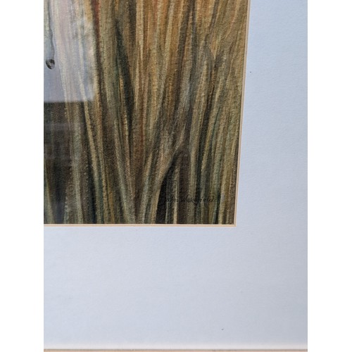 1130 - A Modern Watercolour of A Wheat Field - Signed John Wickfield