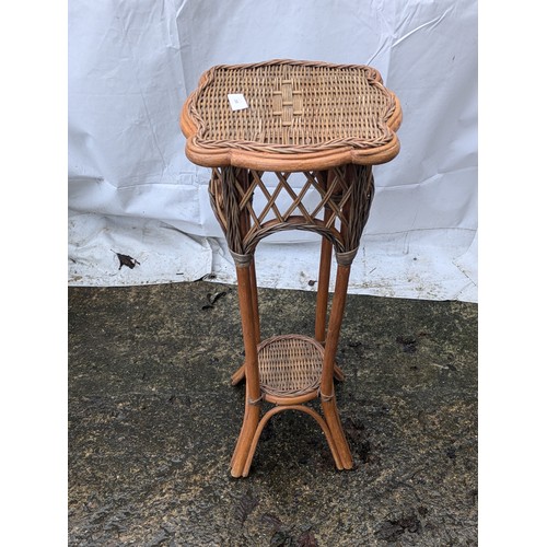 208 - A Wicker 2 platform Plant Stand