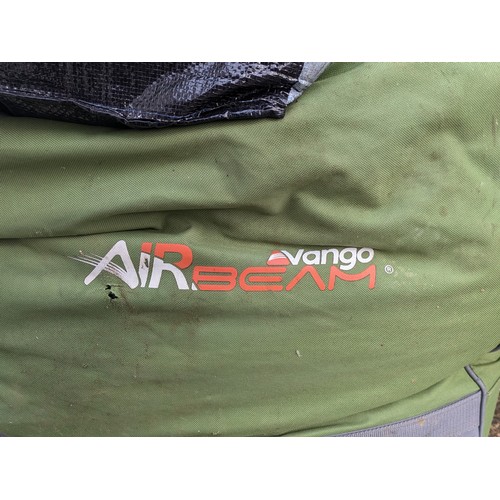 93 - A Vango AirBeam Tent With Footprint Illusion Awning And Ground Sheet