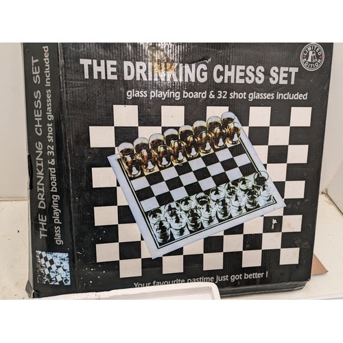 1030 - A Limited Edition Glass Drinking Chess Set