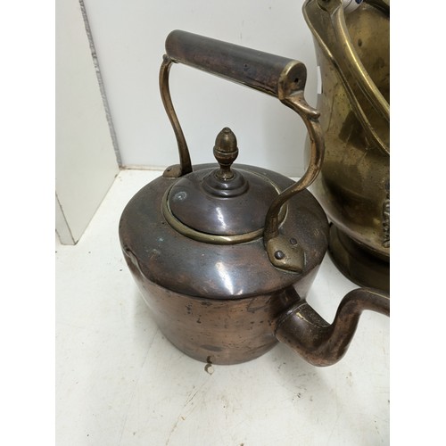 427 - 2 Copper Kettles And A coal Scuttle