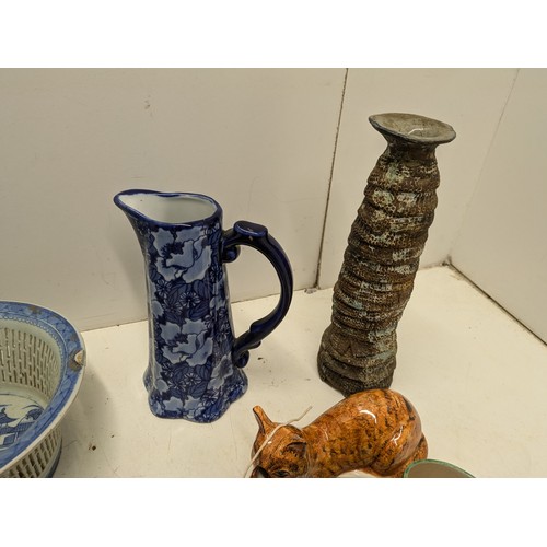 416 - A Selection Of Porcelain Including Oriental Plates And Cups