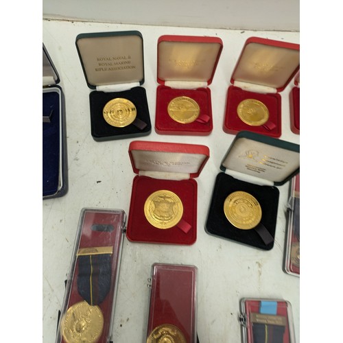 1117 - A Collection of Various Shooting Medals Including Marines and Naval Air Command