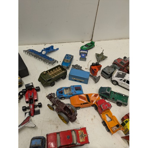 1107 - A Large Collection Of Vintage Die Cast Vehicles Including Dinky, Corgi and Matchbox