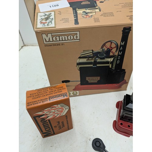 1108 - A Boxed Mammod Steam Engine Model SP1 in the original box and In Excellent Condition