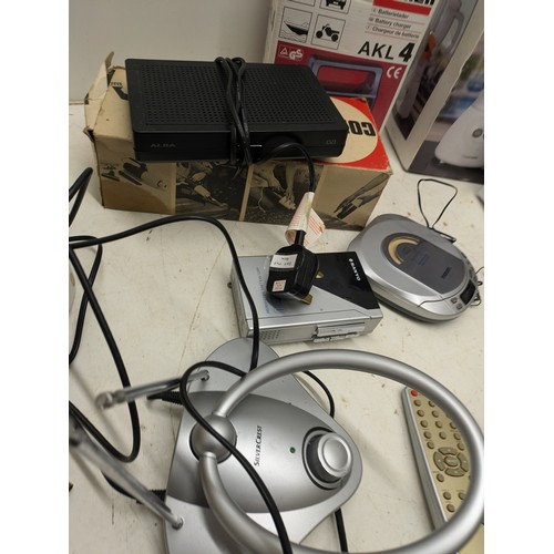 703 - A Selection of Electronics Including a Blender, Headphones and Stereo Equipment