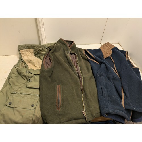 1035 - A Selection of 3 Green Gilets - Size Large