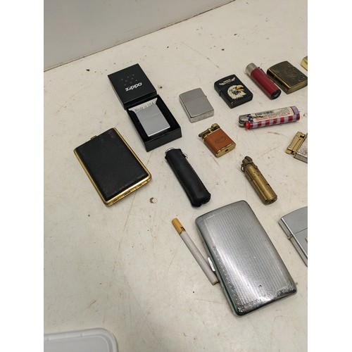 1145 - A Selection of Various Lighters Including Zippo and Hadson