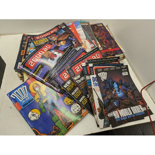 1150 - A Large Collection of 100+ 2000AD Featuring Judge Dress Comics - Dated 80s and 90s