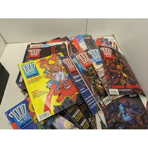 1150 - A Large Collection of 100+ 2000AD Featuring Judge Dress Comics - Dated 80s and 90s