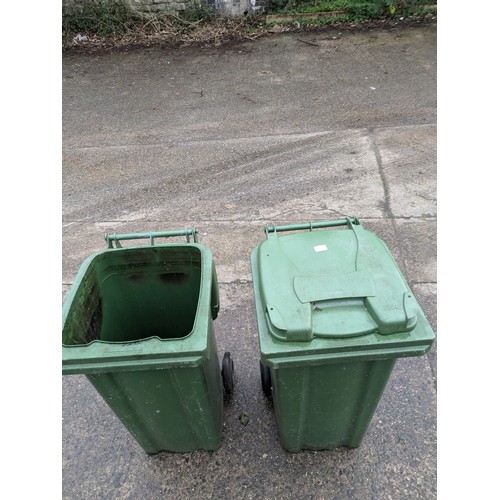 71 - A Pair of Green Wheelie bins