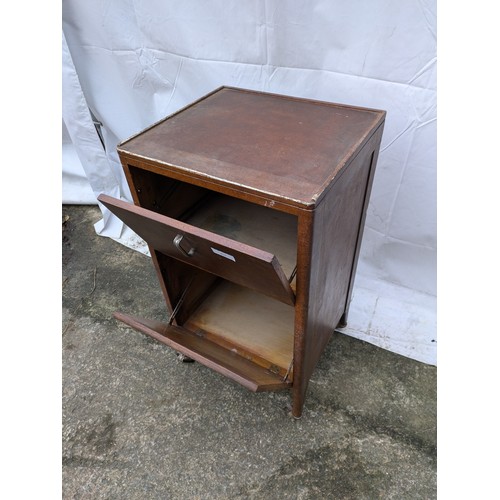 251 - A Oak Circa 1930S/40S Food Cabinet On Casters