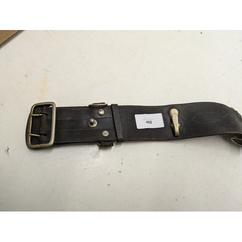 514 - A Vintage Leather Belt Engraved Wilkins Co