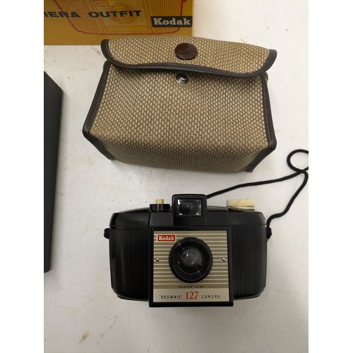 526 - a Kodak Brownie 127 camera outfit in original box - good condition