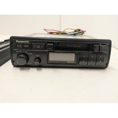 759 - a Panasonic alphatuner car radio head unit model cqk01ee